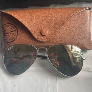 Ray-Ban Silver Aviator Sunglasses